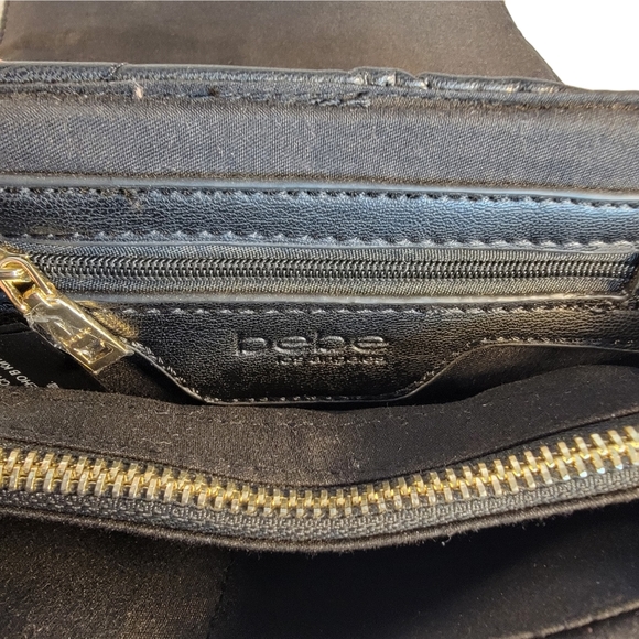 Bebe Los Angeles Vivian Small Shoulder Clutch Leather Bag Purse - Picture 6 of 11